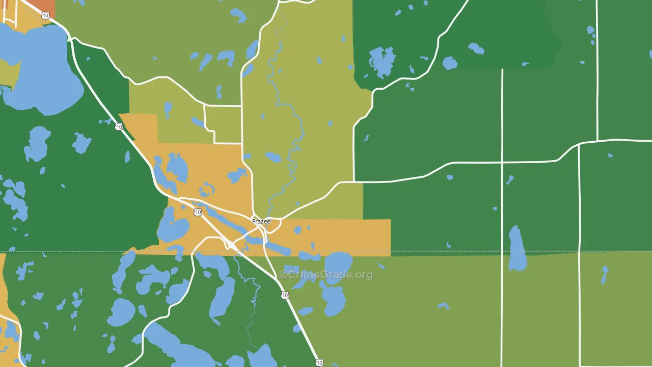 56544, MN Map of Drug-Related Crime Rates