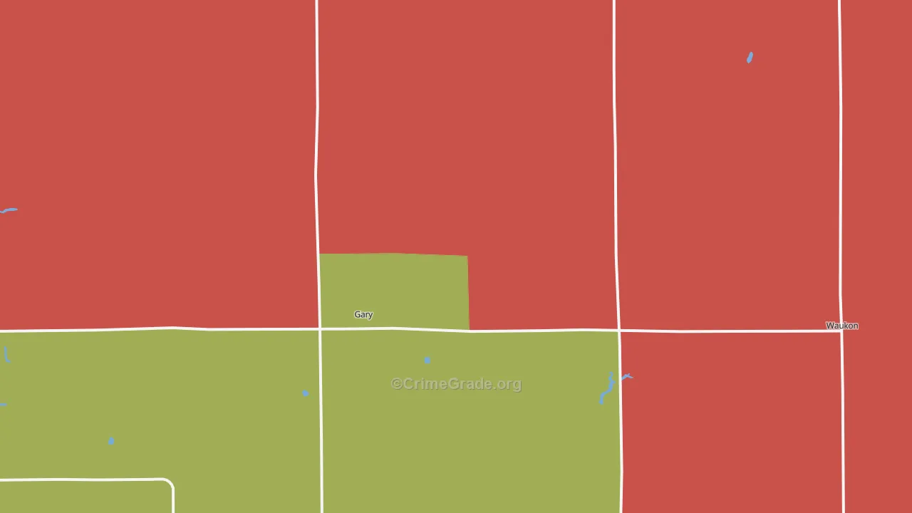 56545, MN Map of Drug-Related Crime Rates