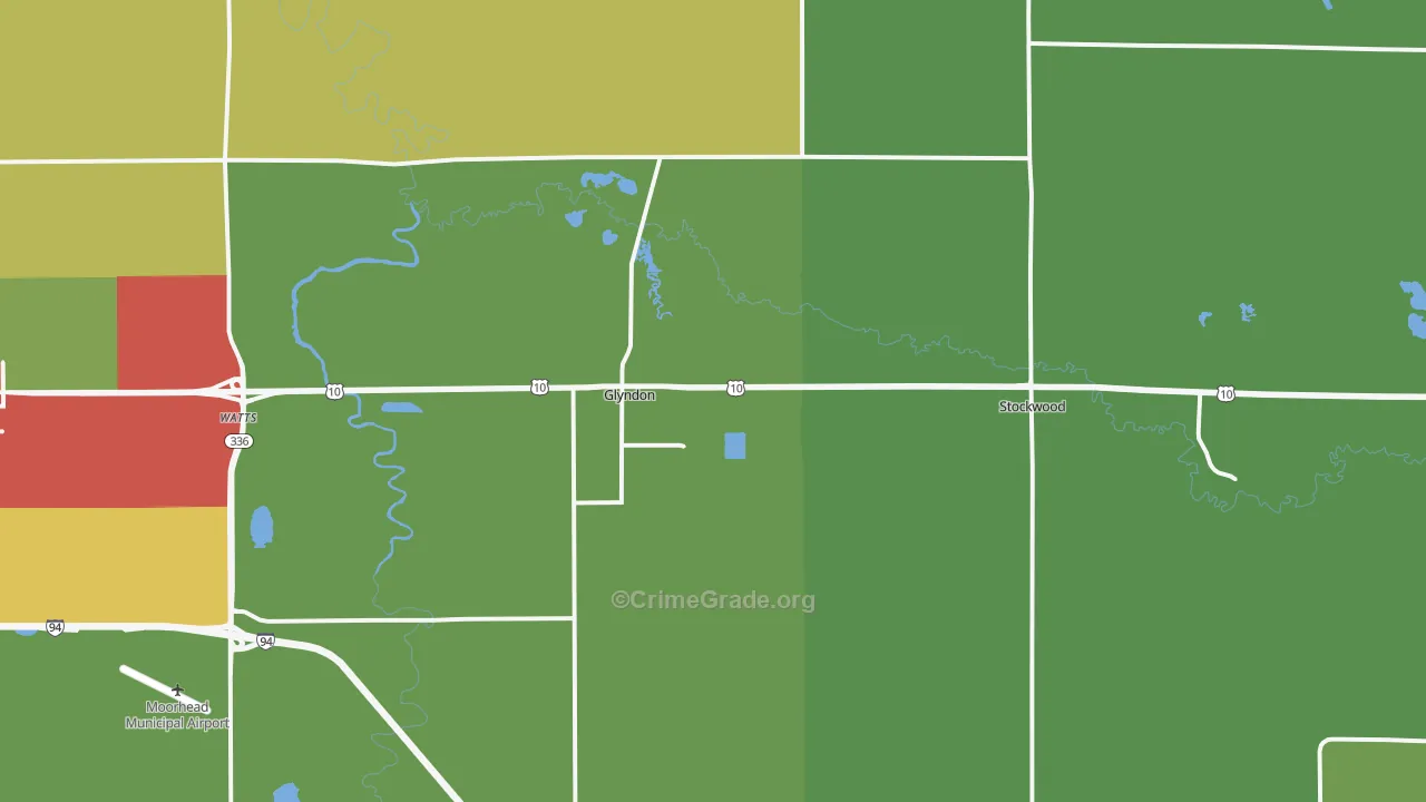 56547, MN Map of Drug-Related Crime Rates