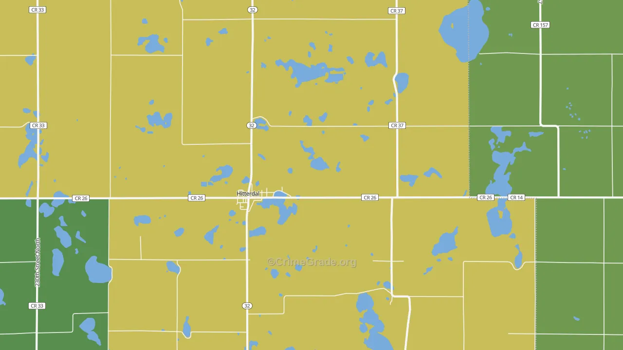 56552, MN Map of Drug-Related Crime Rates