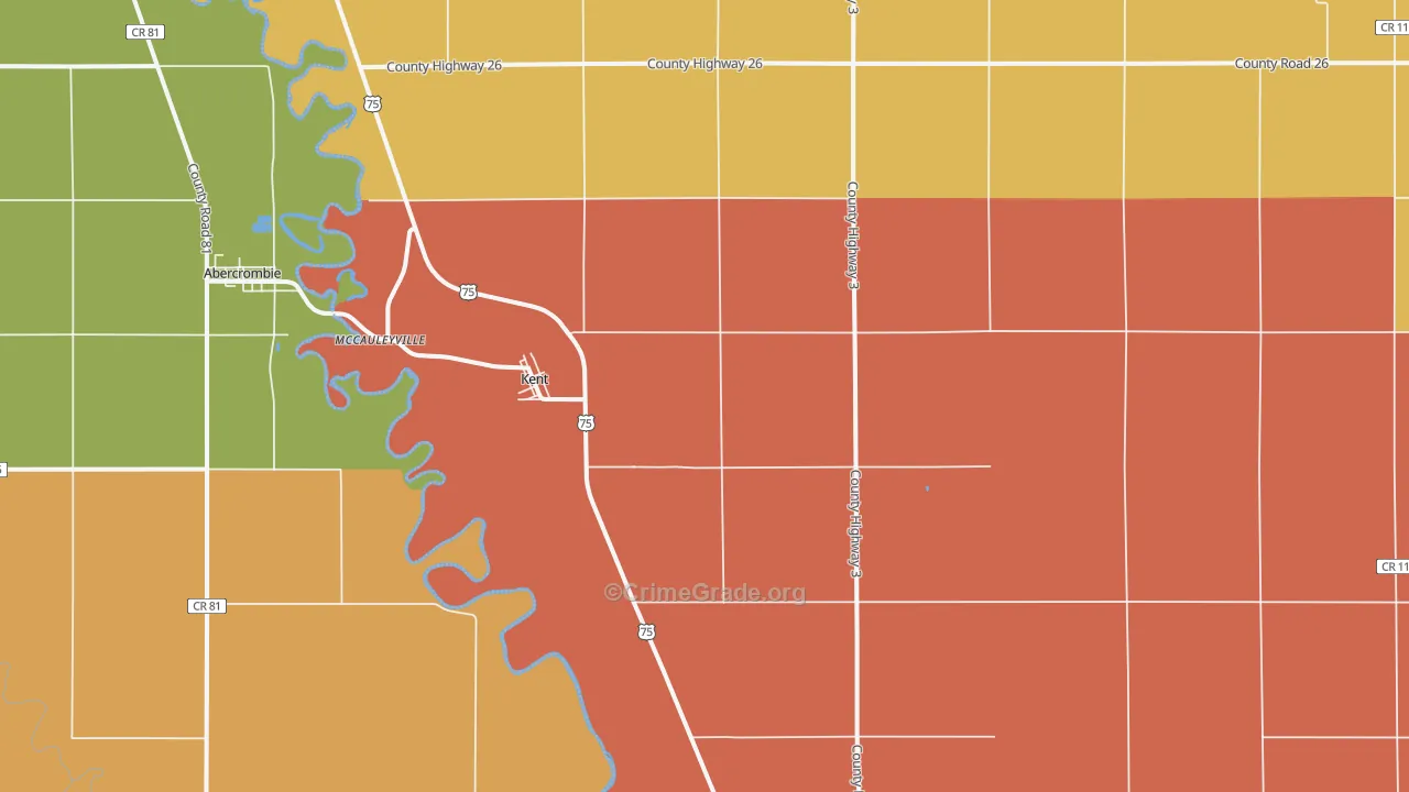56553, MN Map of Drug-Related Crime Rates
