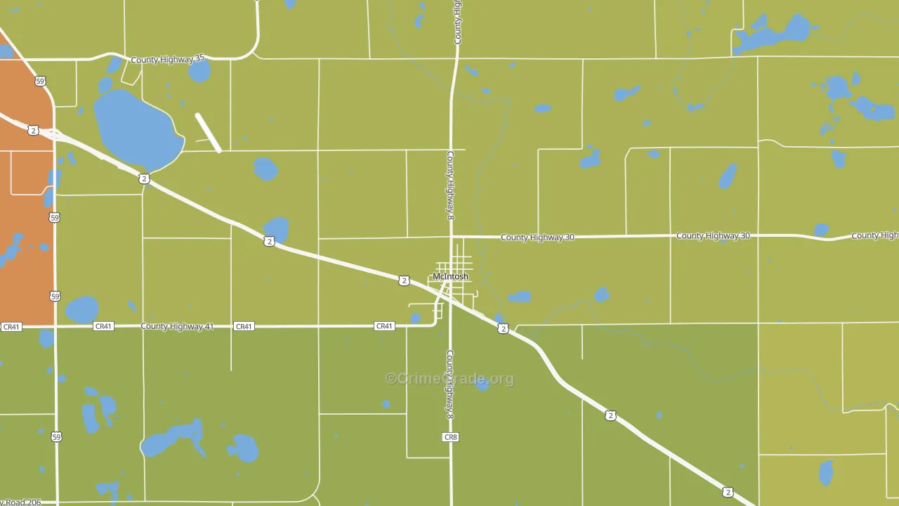 56556, MN Map of Drug-Related Crime Rates
