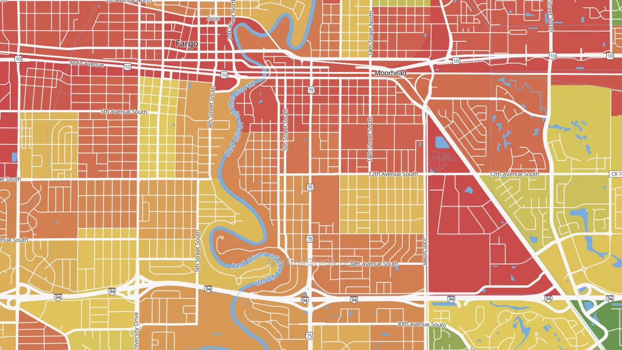 56562, MN Map of Drug-Related Crime Rates
