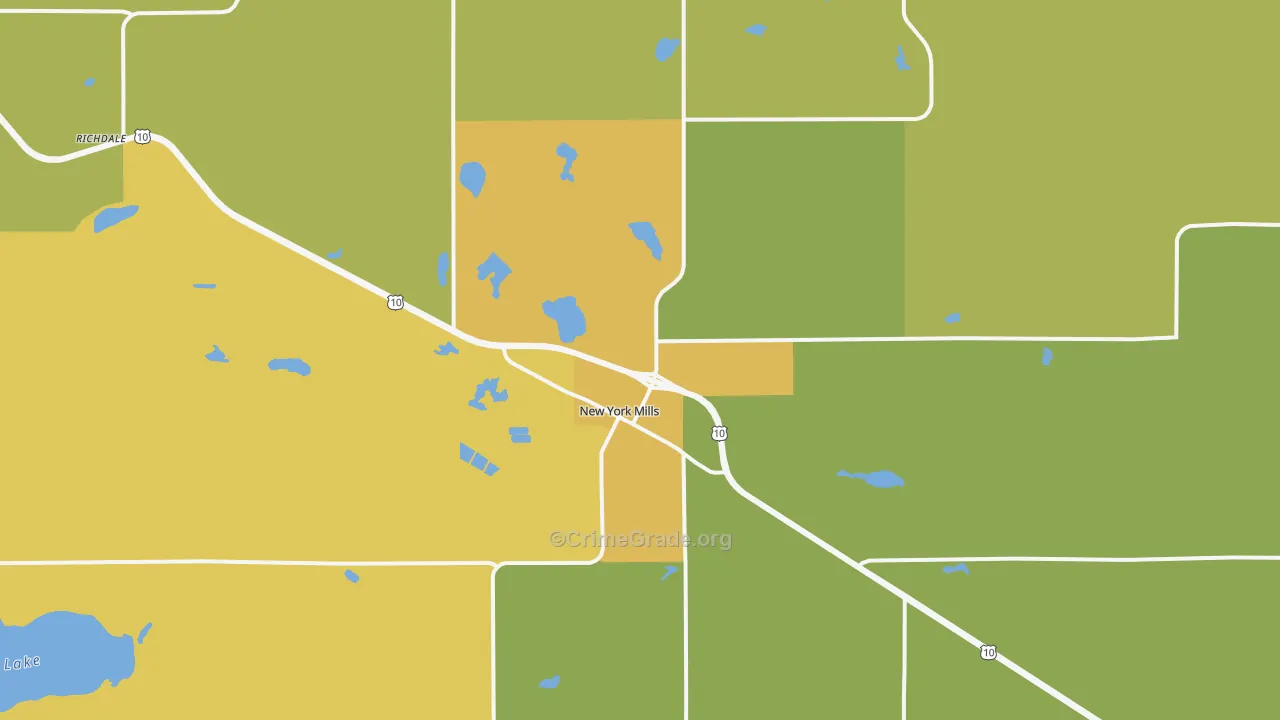 56567, MN Map of Drug-Related Crime Rates