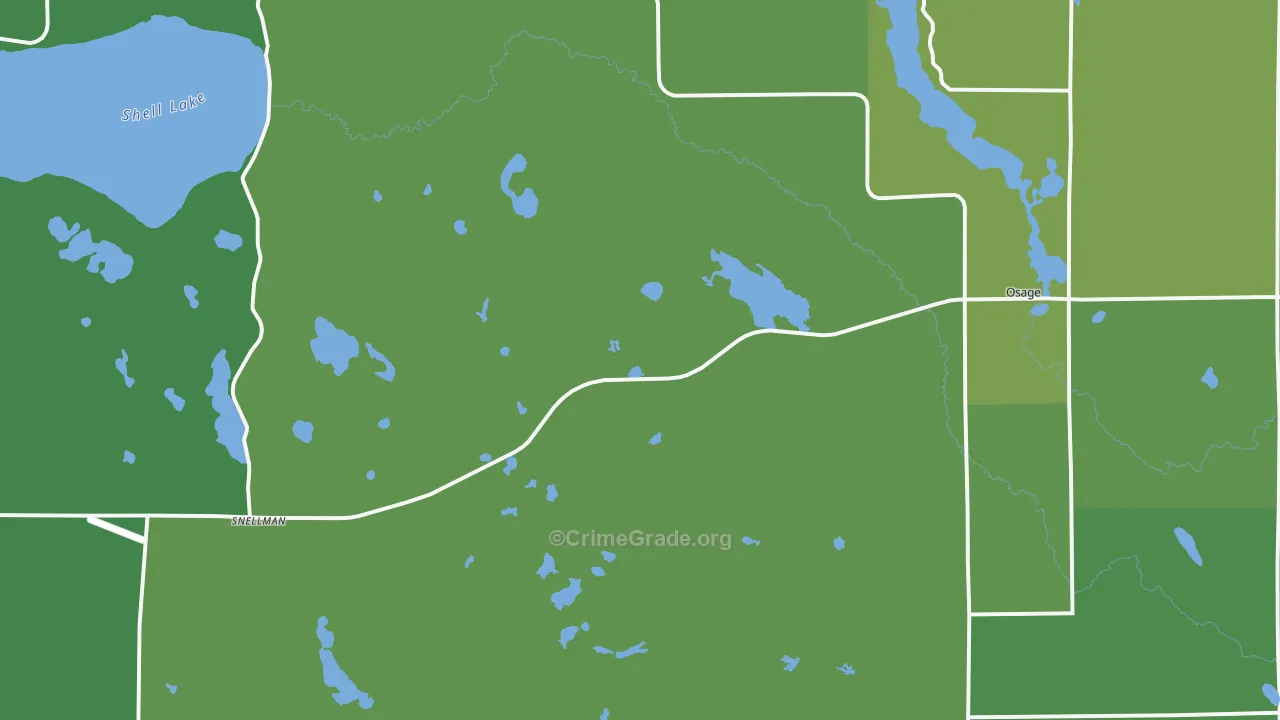 56570, MN Map of Drug-Related Crime Rates