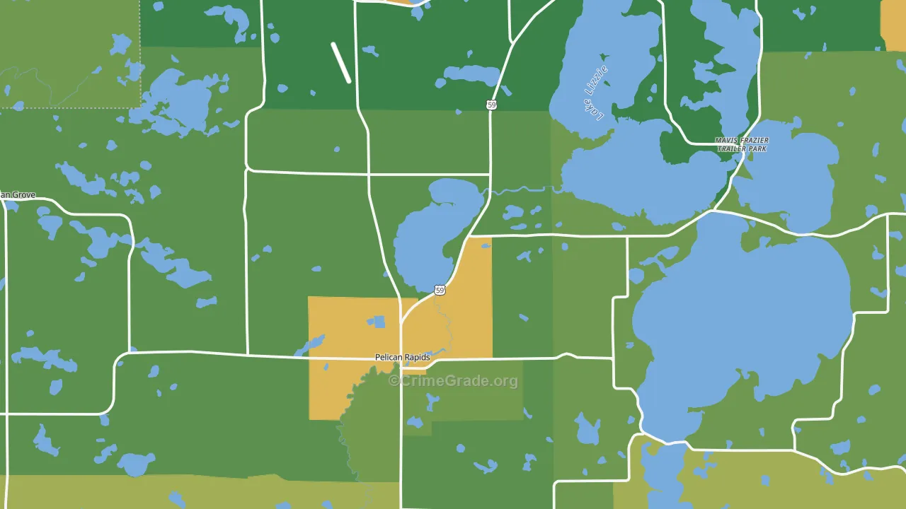 56572, MN Map of Drug-Related Crime Rates