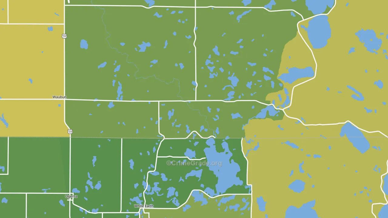 56589, MN Map of Drug-Related Crime Rates