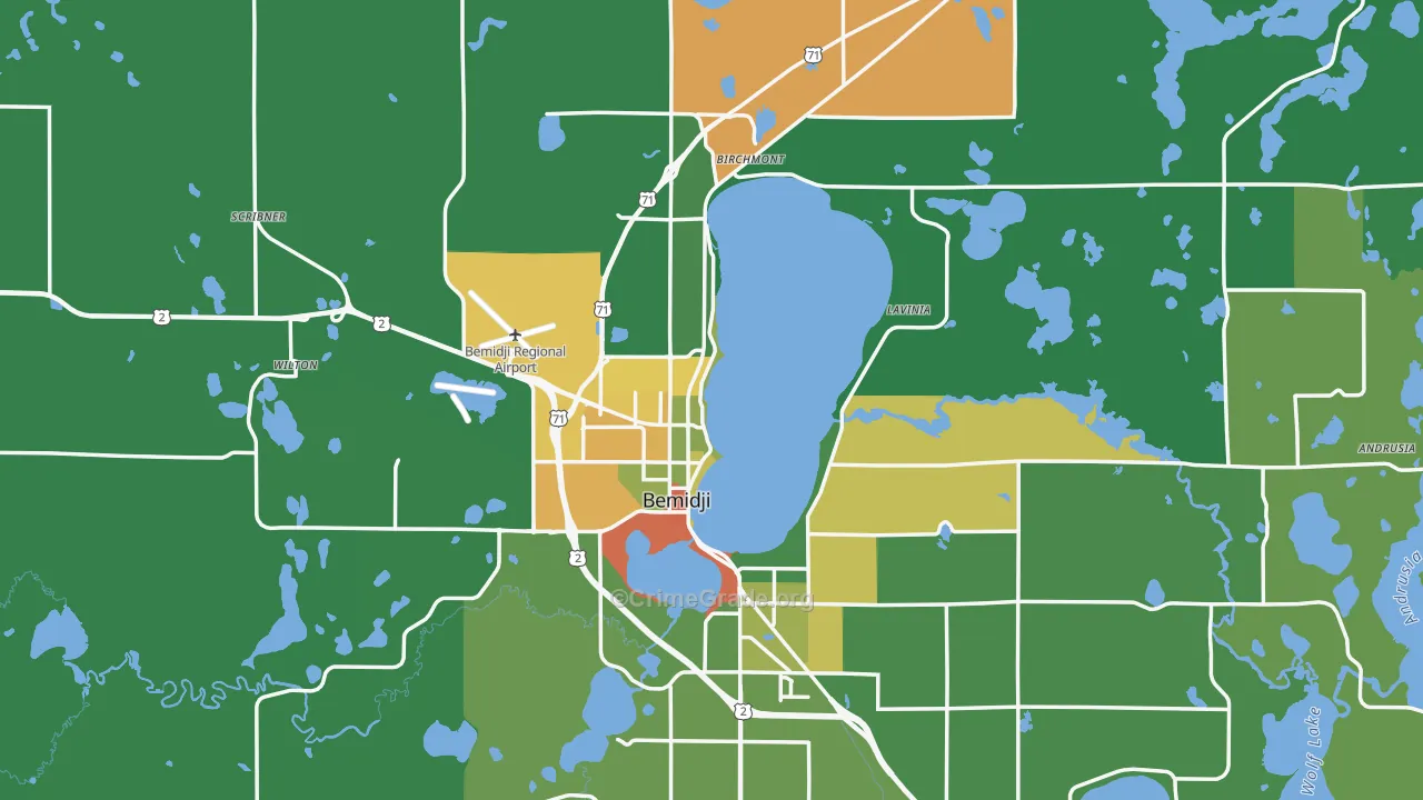 56601, MN Map of Drug-Related Crime Rates