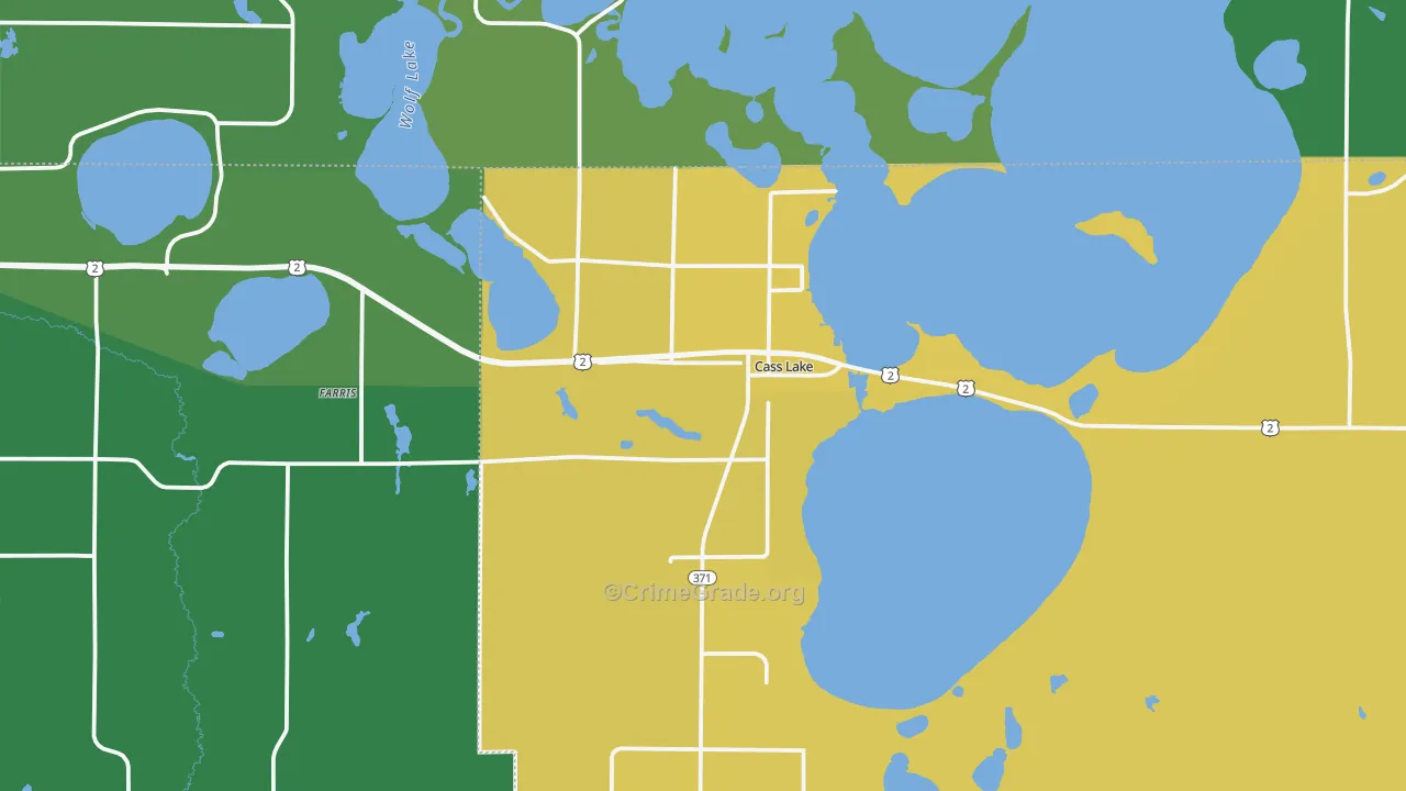 56633, MN Map of Drug-Related Crime Rates