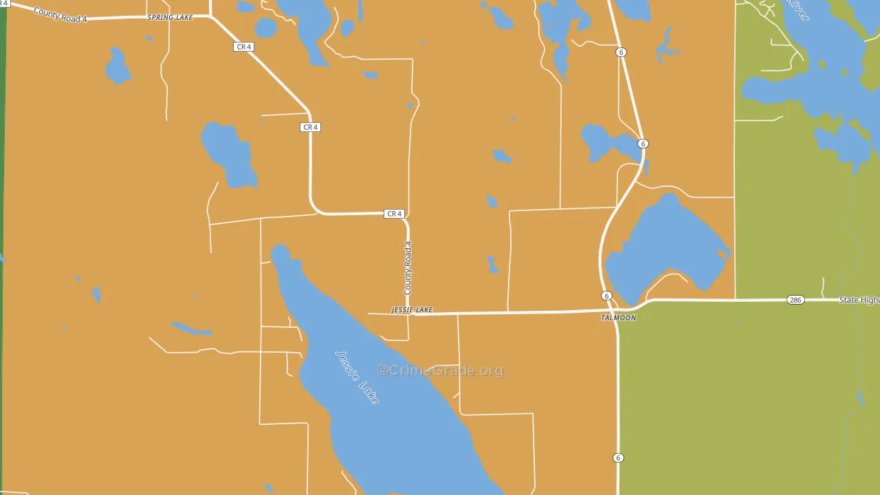 56637, MN Map of Drug-Related Crime Rates