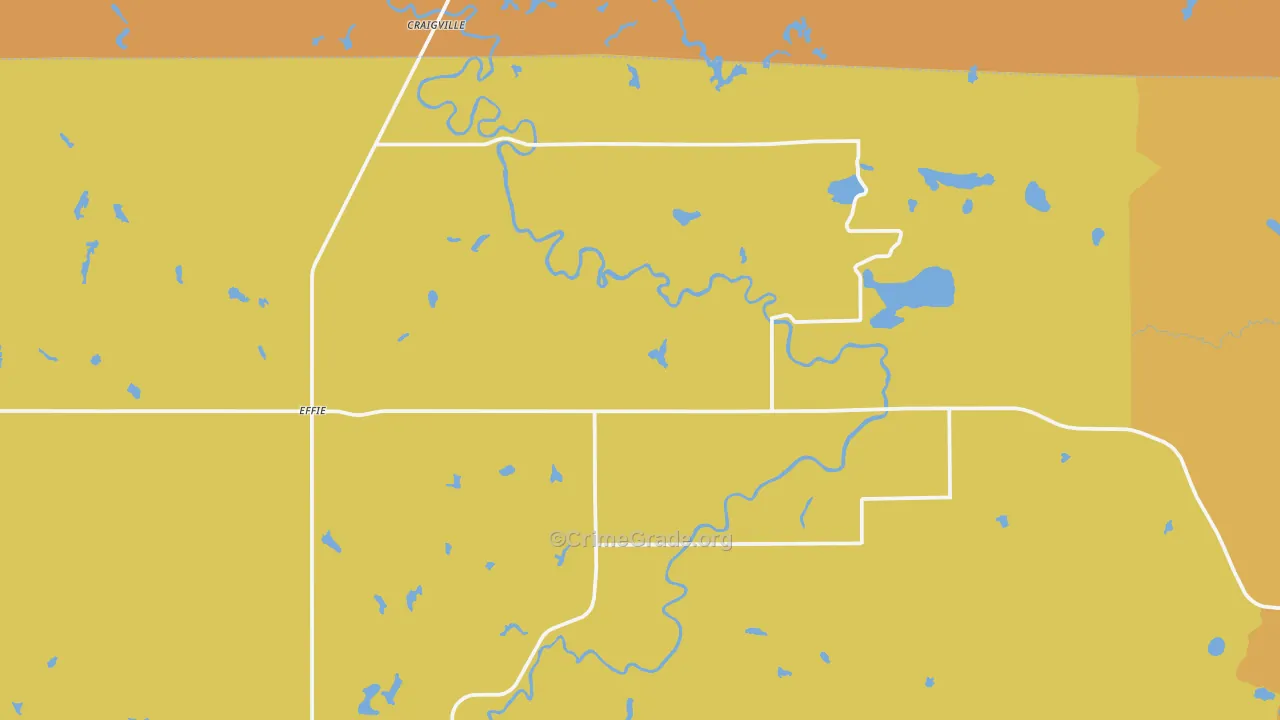 56639, MN Map of Drug-Related Crime Rates