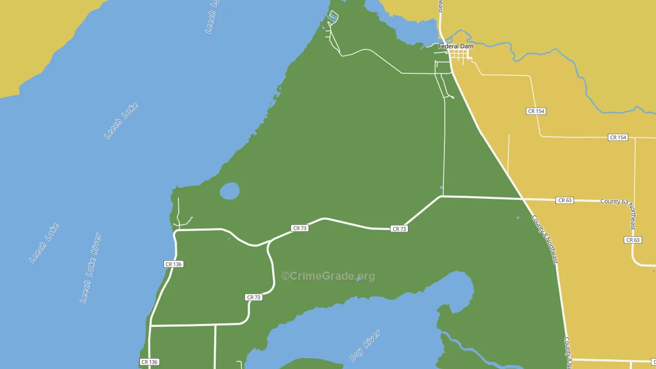 56641, MN Map of Drug-Related Crime Rates