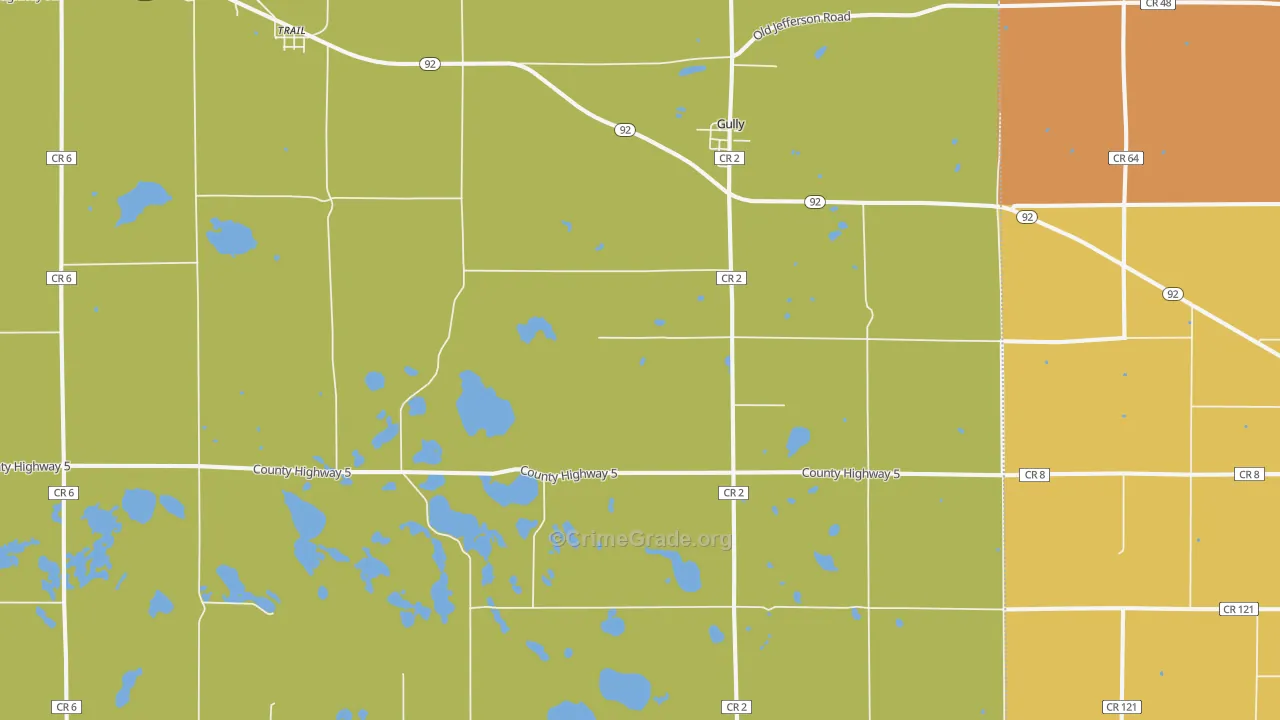 56646, MN Map of Drug-Related Crime Rates