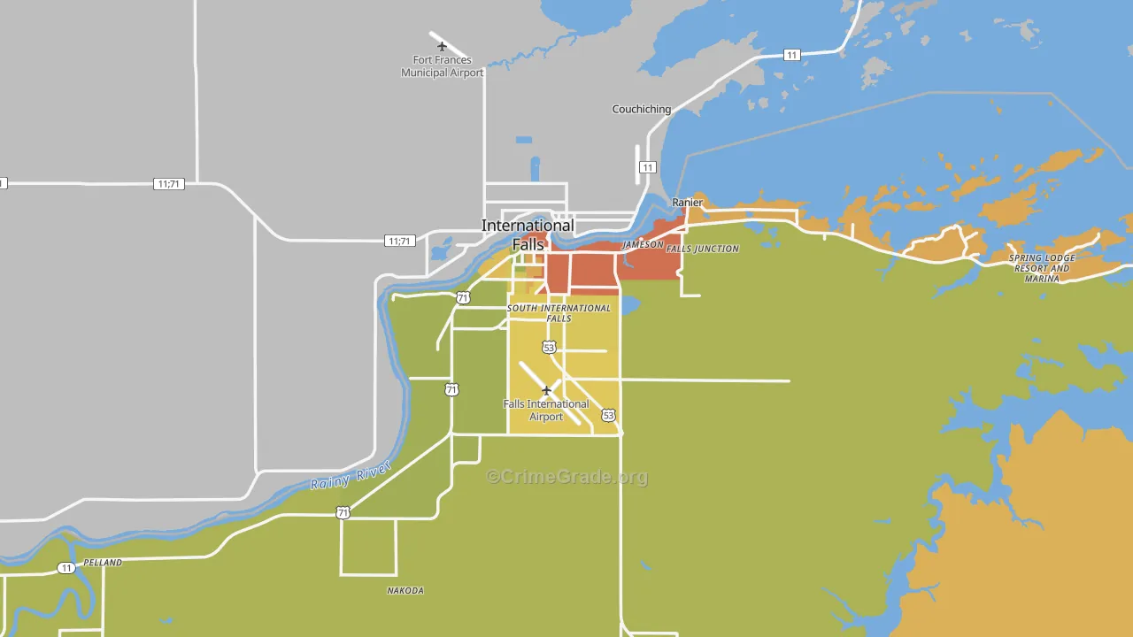 56649, MN Map of Drug-Related Crime Rates