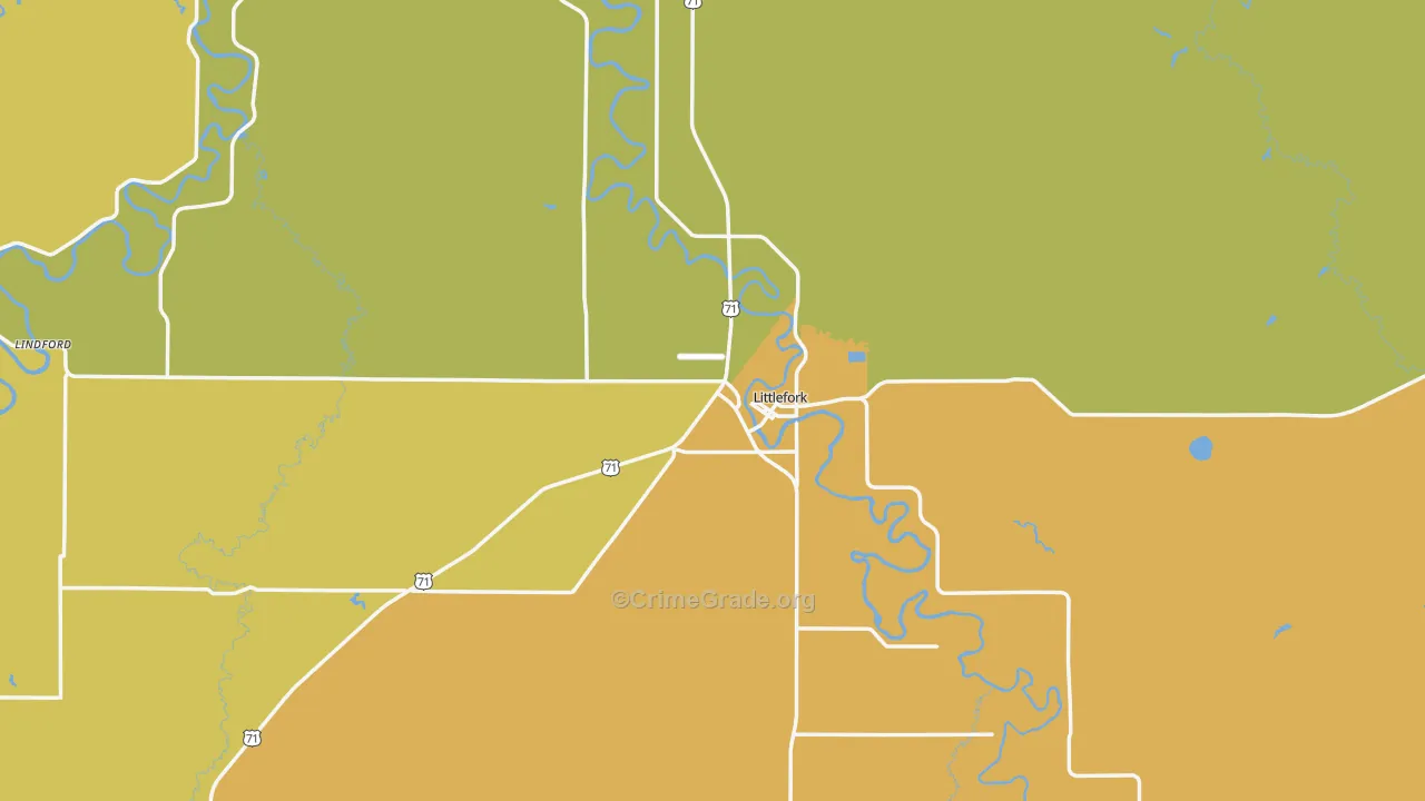 56653, MN Map of Drug-Related Crime Rates
