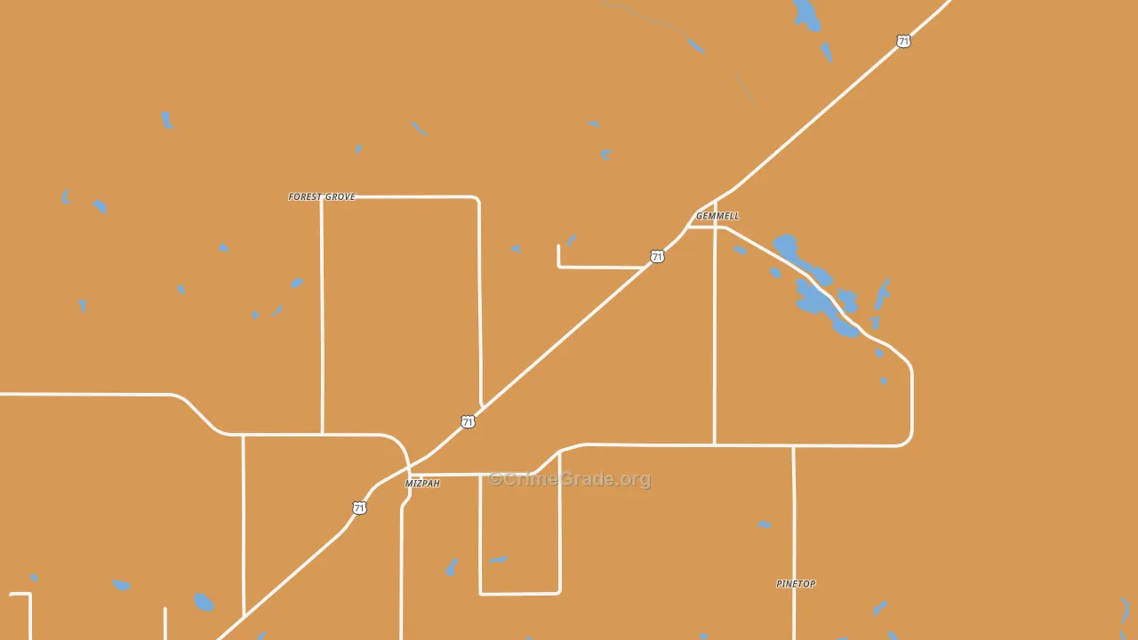 56660, MN Map of Drug-Related Crime Rates