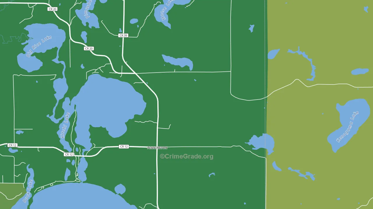 56663, MN Map of Drug-Related Crime Rates