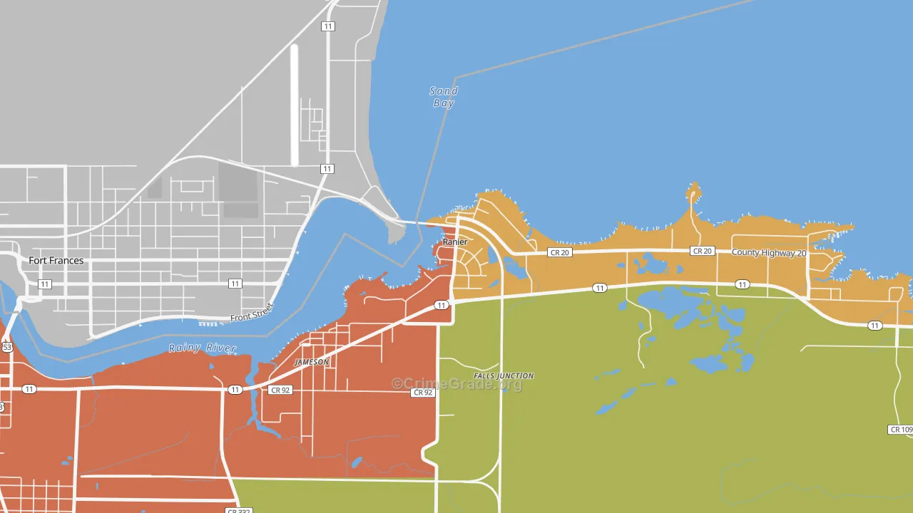 56668, MN Map of Drug-Related Crime Rates