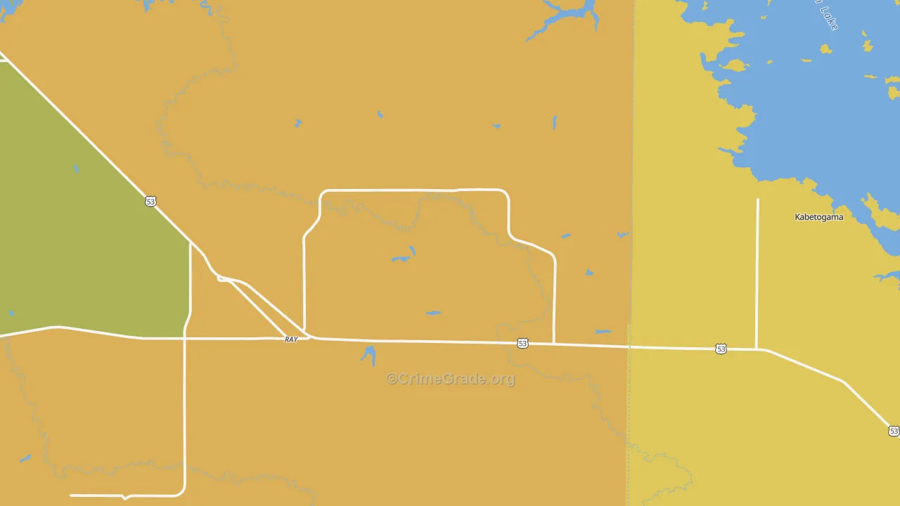 56669, MN Map of Drug-Related Crime Rates