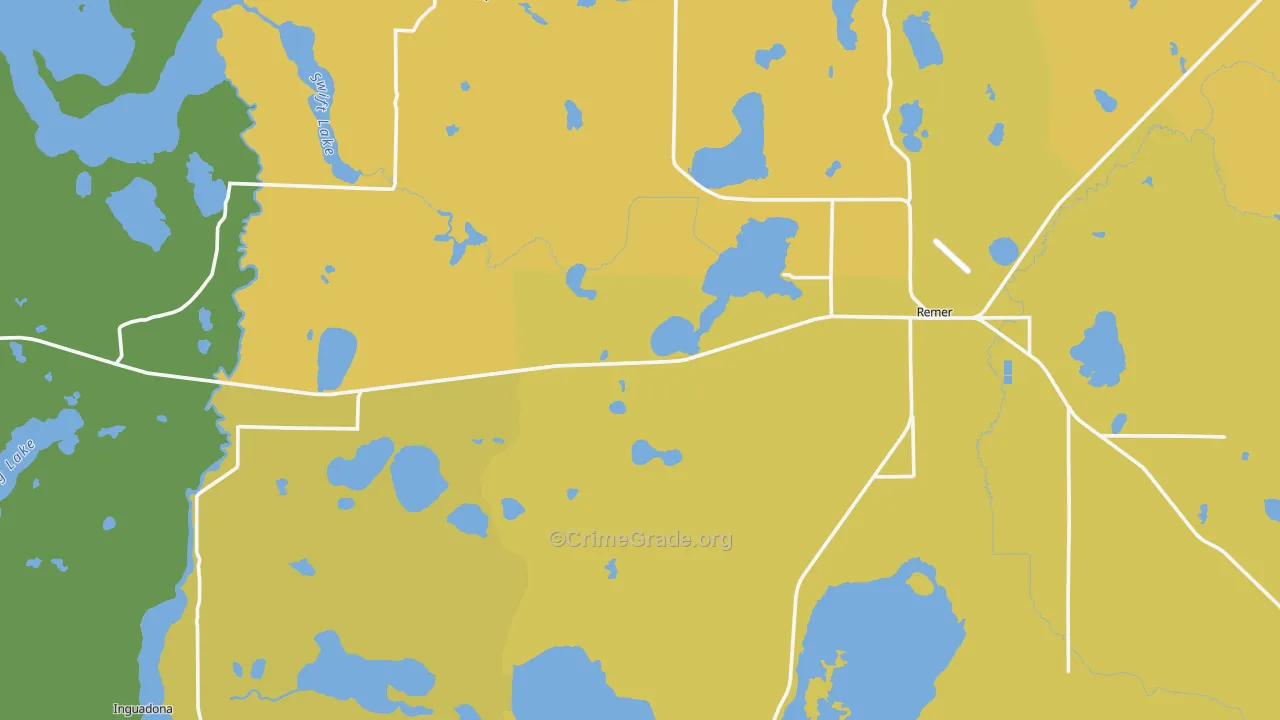 56672, MN Map of Drug-Related Crime Rates