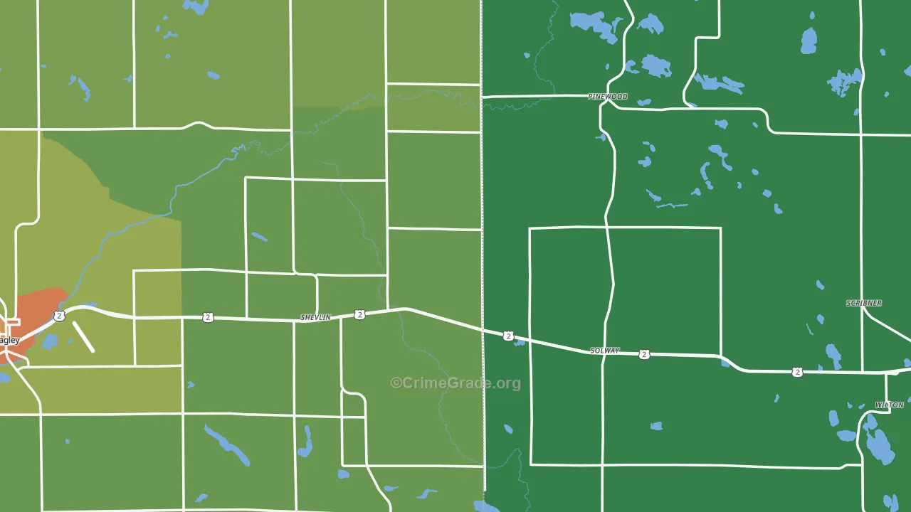 56676, MN Map of Drug-Related Crime Rates