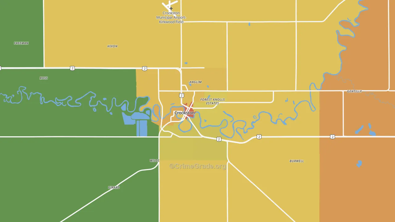 56716, MN Map of Drug-Related Crime Rates