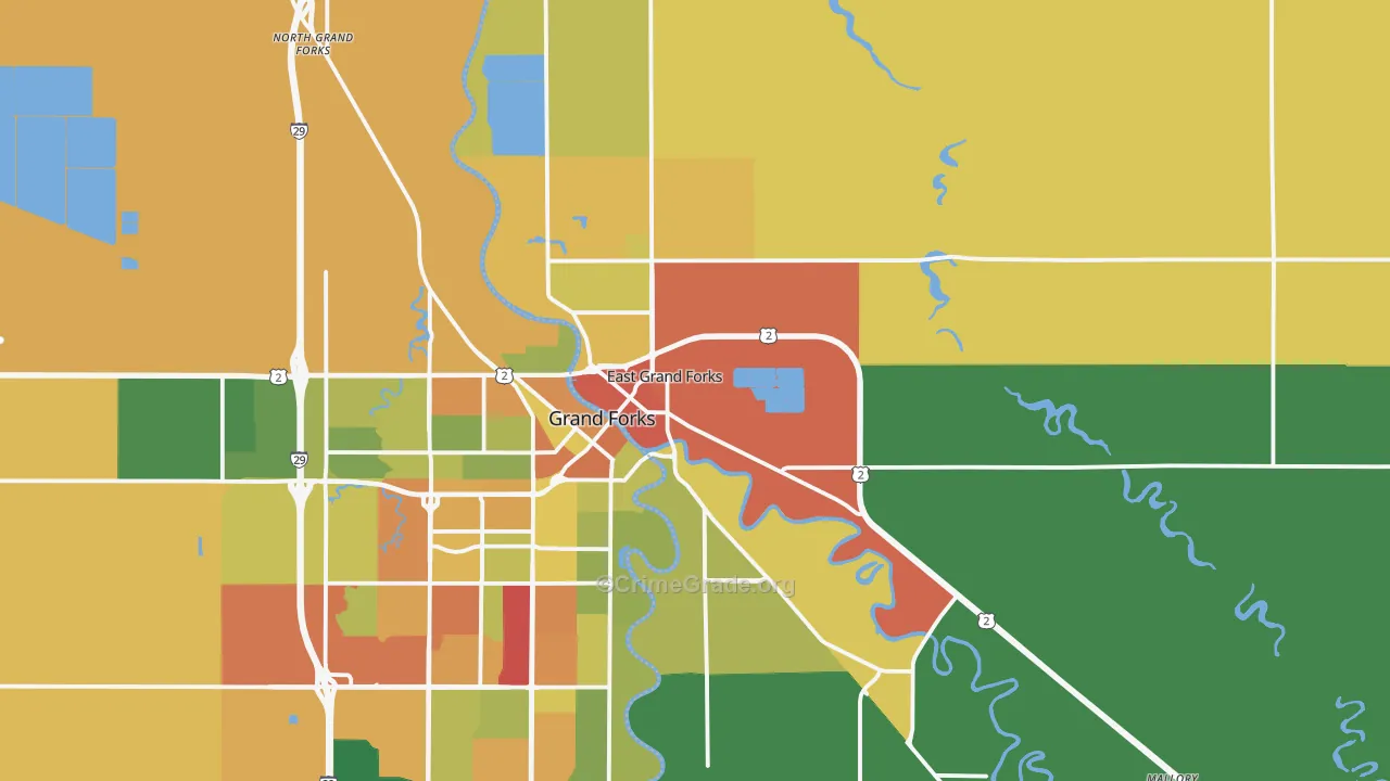 56721, MN Map of Drug-Related Crime Rates