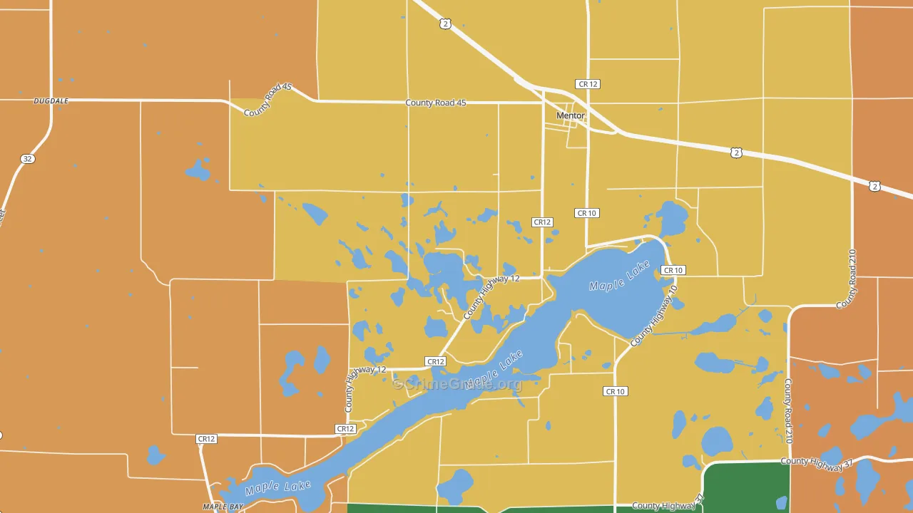 56736, MN Map of Drug-Related Crime Rates