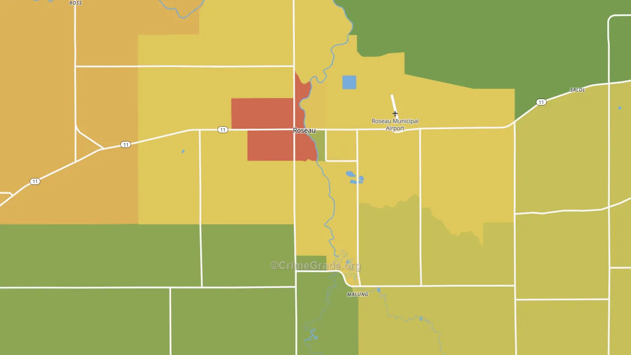 56751, MN Map of Drug-Related Crime Rates