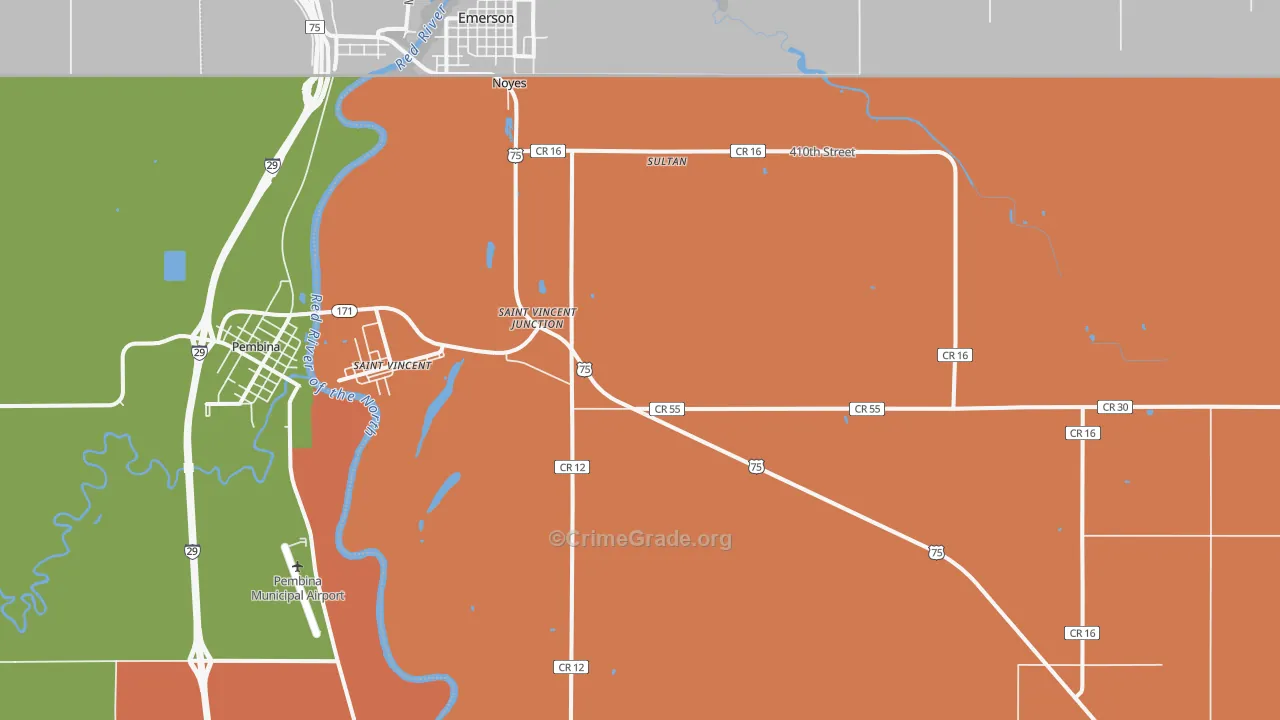 56755, MN Map of Drug-Related Crime Rates
