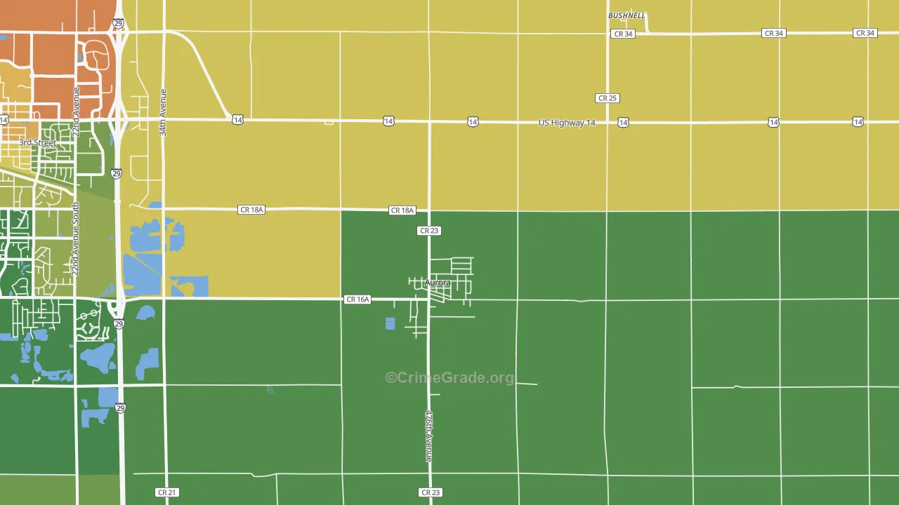 57002, SD Map of Drug-Related Crime Rates