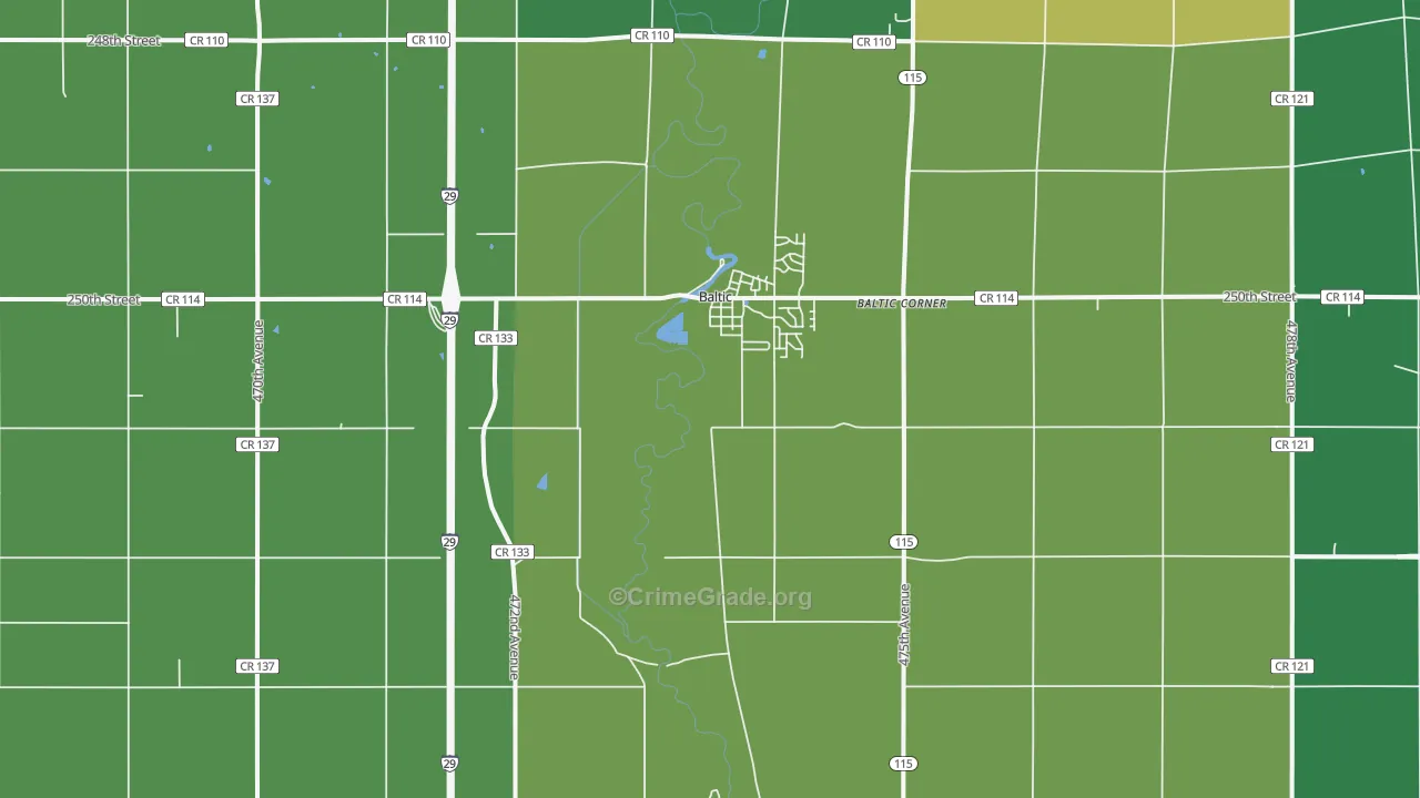 57003, SD Map of Drug-Related Crime Rates