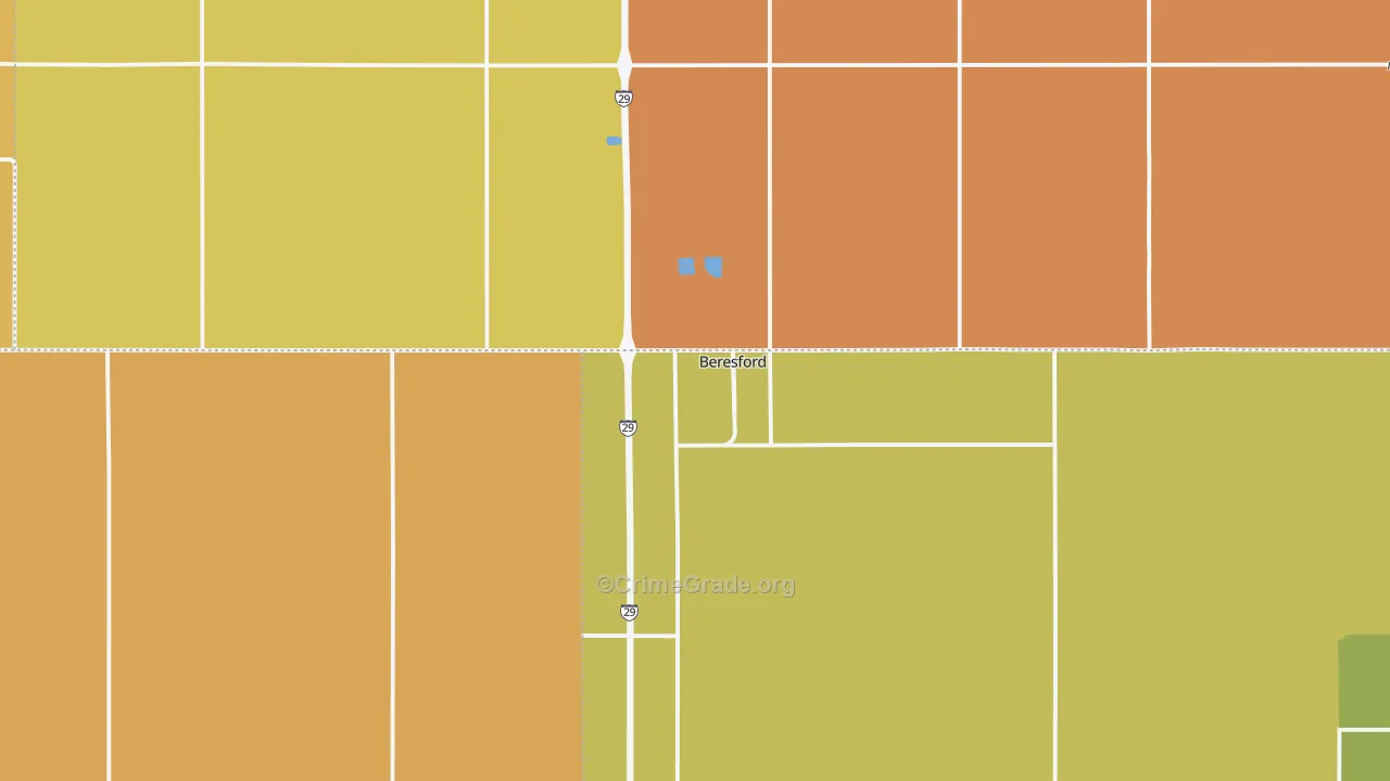 57004, SD Map of Drug-Related Crime Rates
