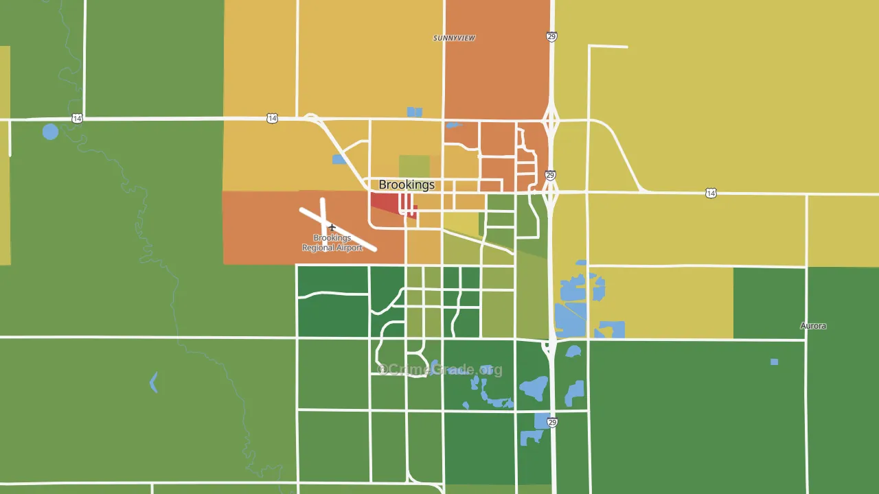 57006, SD Map of Drug-Related Crime Rates