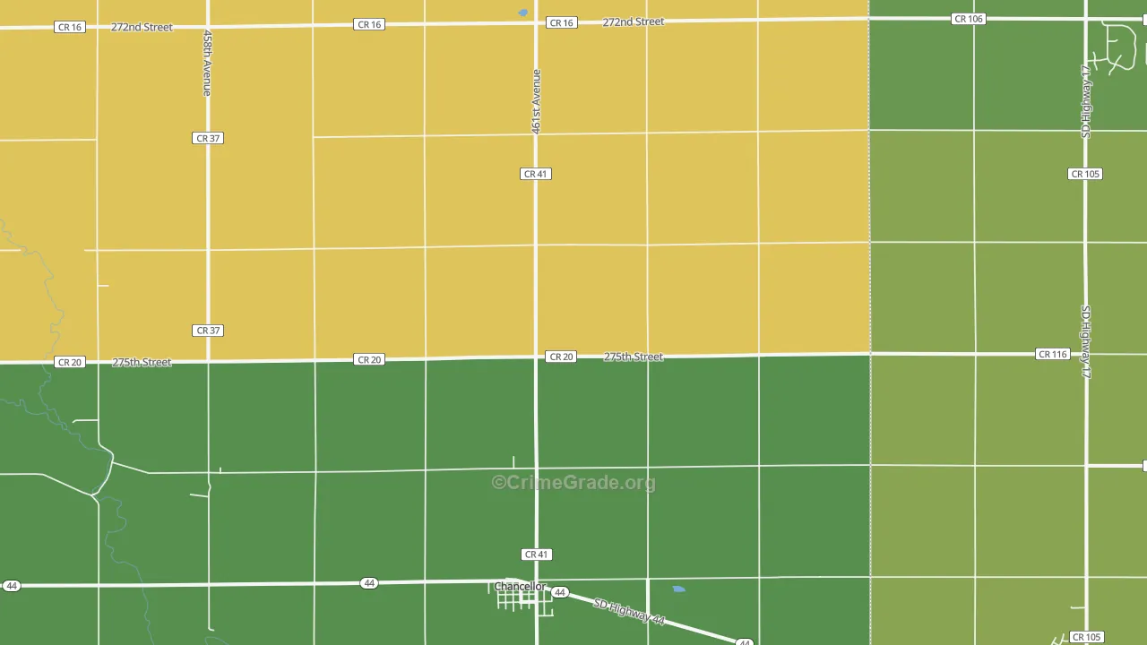 57015, SD Map of Drug-Related Crime Rates