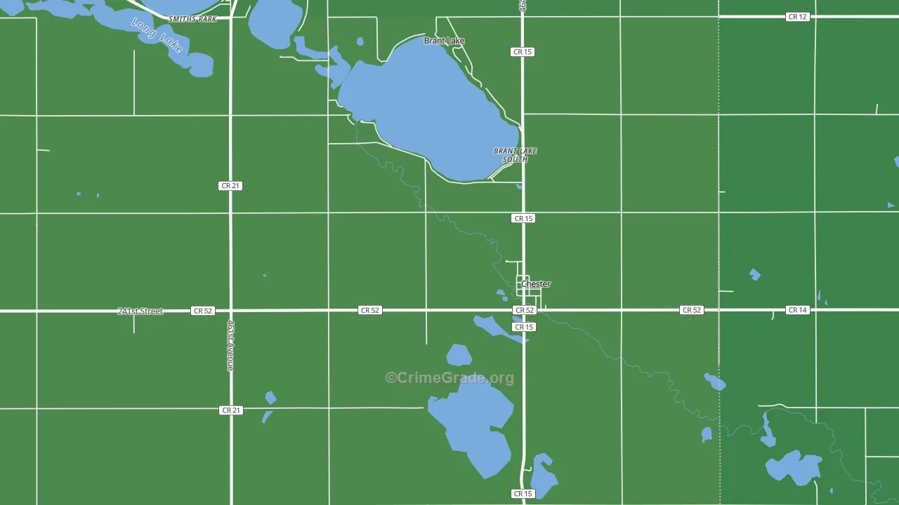 57016, SD Map of Drug-Related Crime Rates