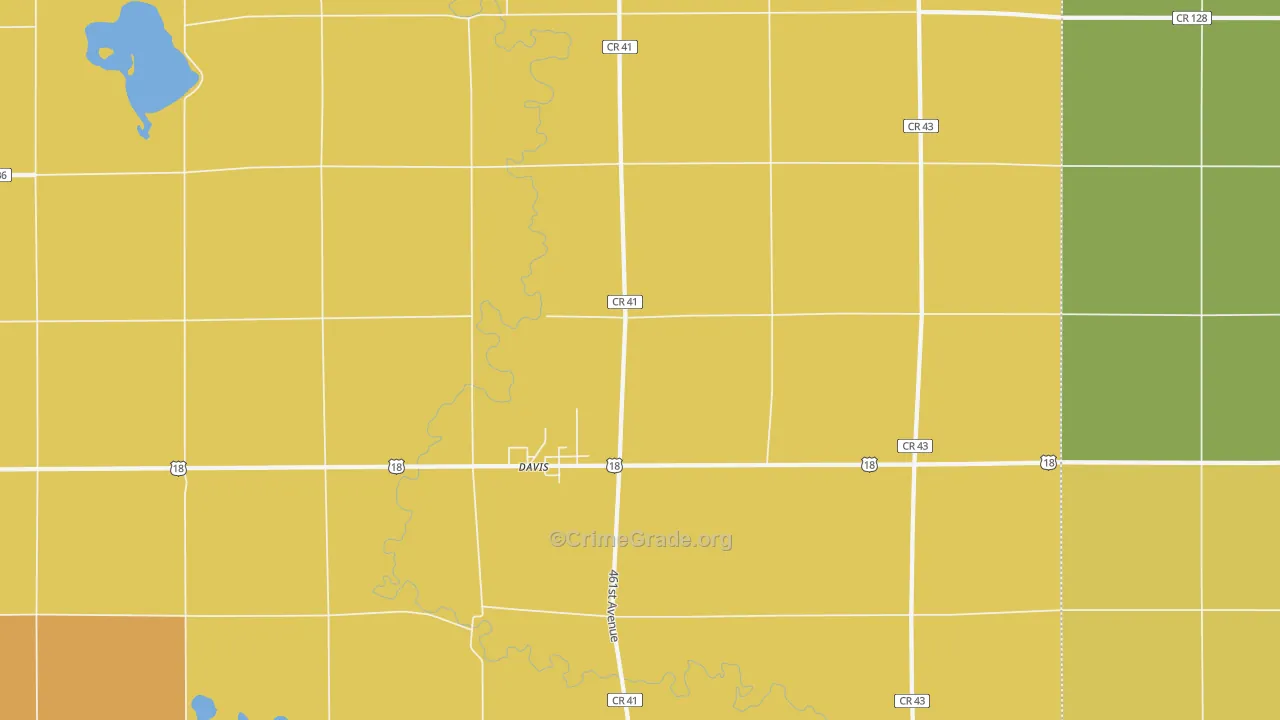 57021, SD Map of Drug-Related Crime Rates
