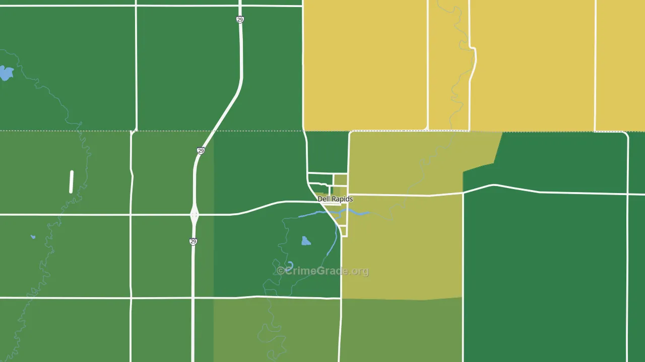 57022, SD Map of Drug-Related Crime Rates