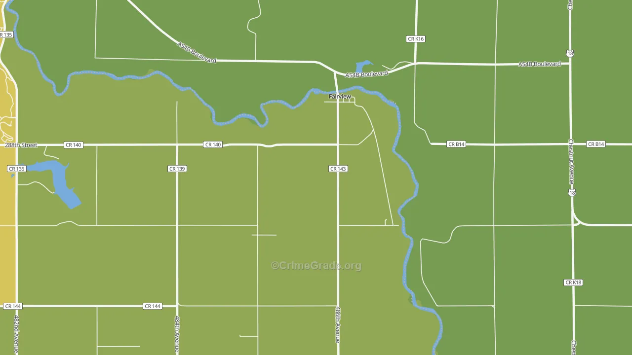 57027, SD Map of Drug-Related Crime Rates