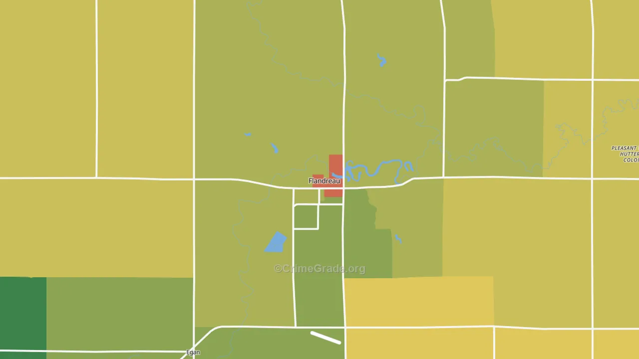 57028, SD Map of Drug-Related Crime Rates