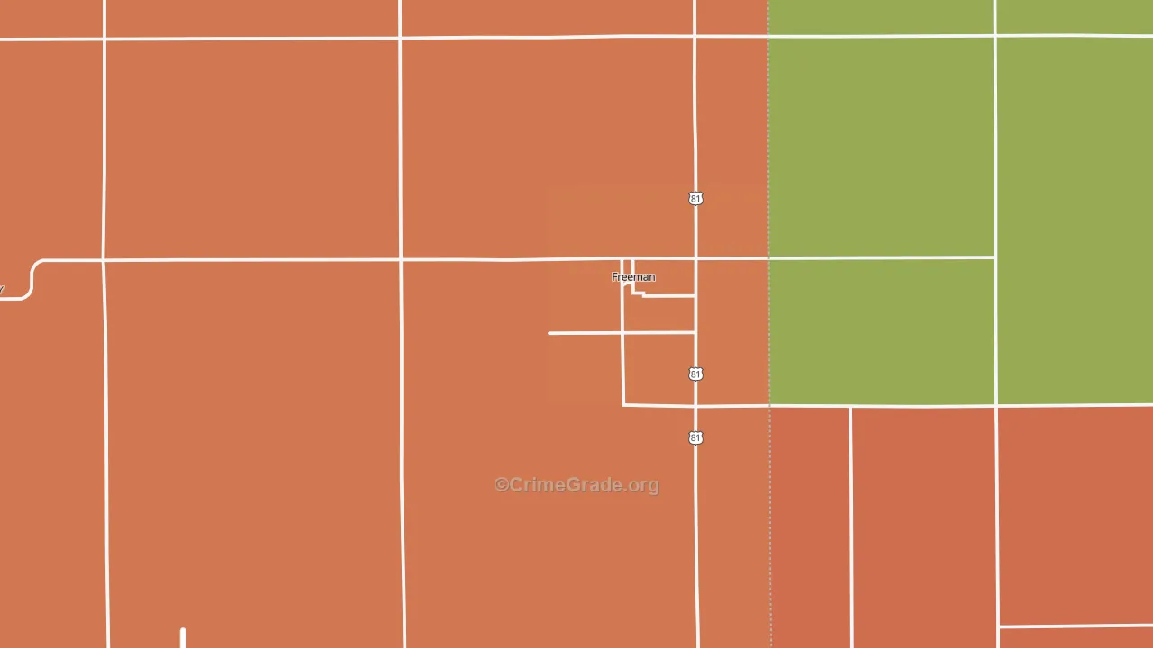 57029, SD Map of Drug-Related Crime Rates