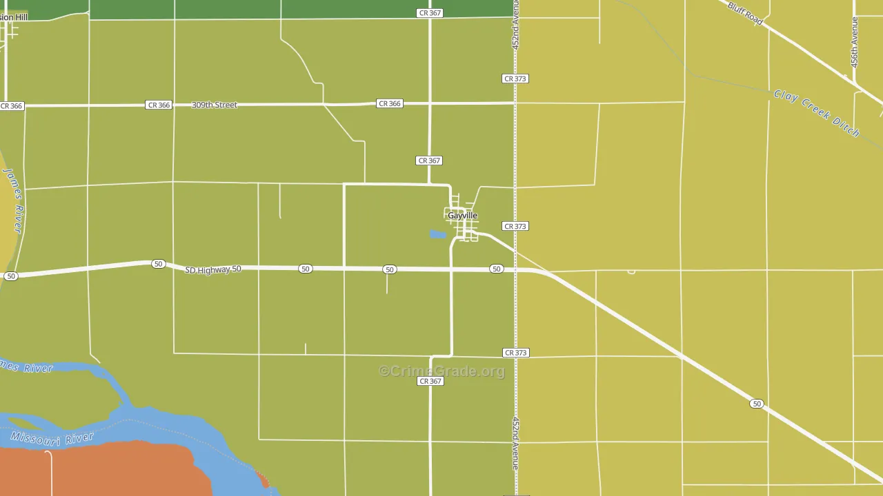 57031, SD Map of Drug-Related Crime Rates