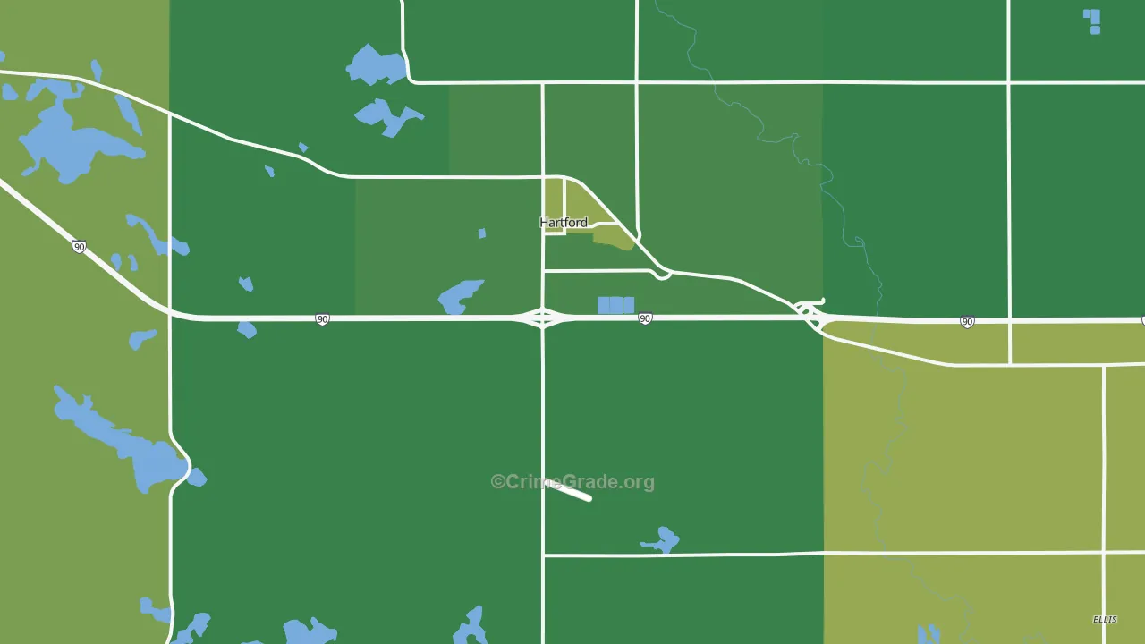 57033, SD Map of Drug-Related Crime Rates