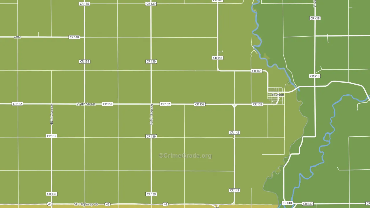 57034, SD Map of Drug-Related Crime Rates