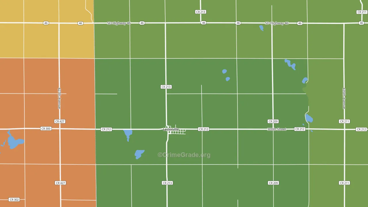 57040, SD Map of Drug-Related Crime Rates