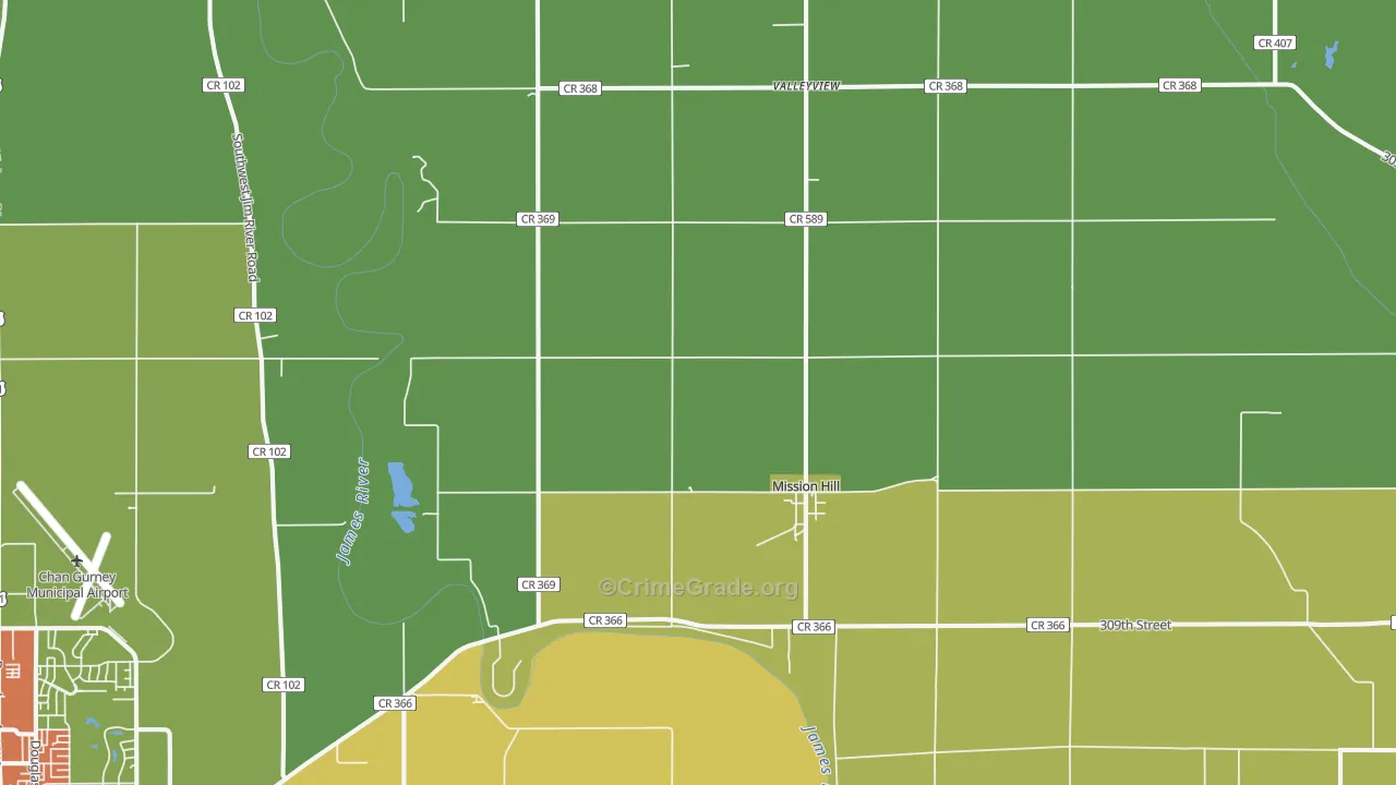 57046, SD Map of Drug-Related Crime Rates