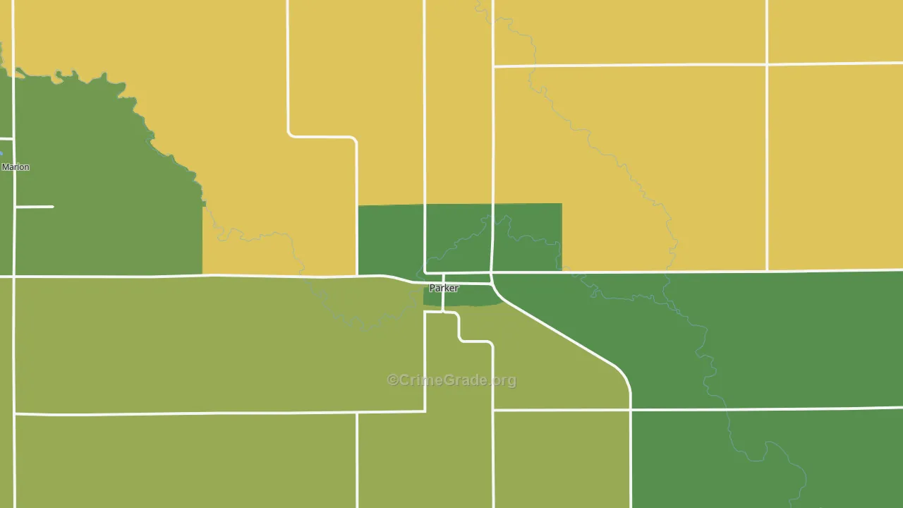 57053, SD Map of Drug-Related Crime Rates