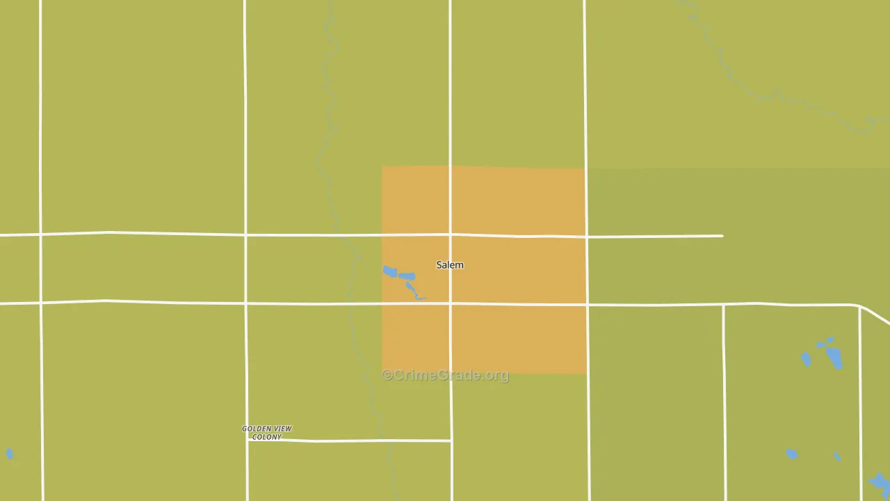 57058, SD Map of Drug-Related Crime Rates