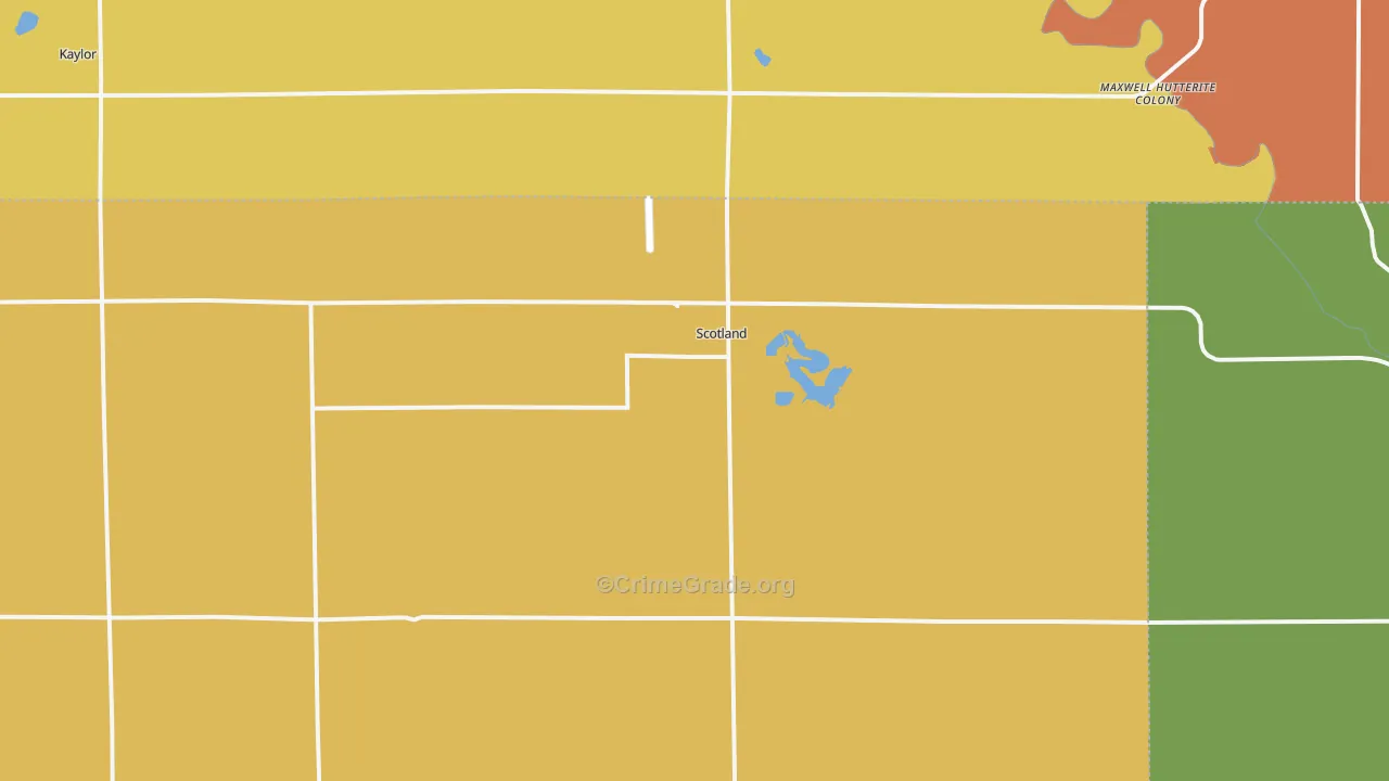 57059, SD Map of Drug-Related Crime Rates