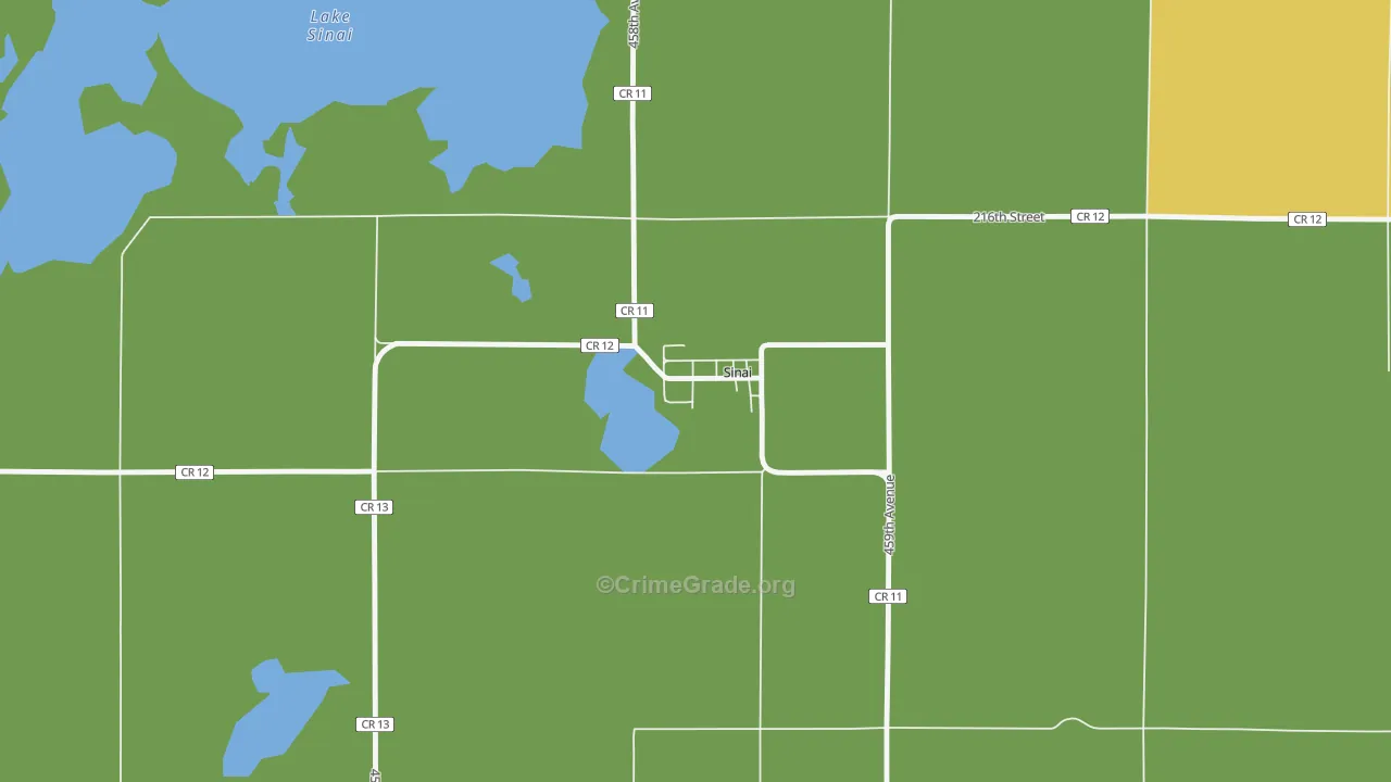 57061, SD Map of Drug-Related Crime Rates
